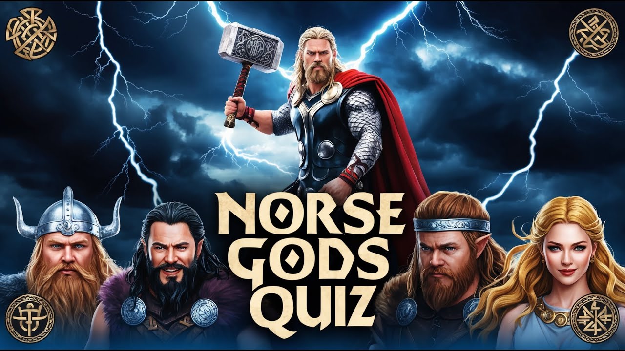 Ultimate Norse Gods Quiz: Can You Name All 20? #quiz #testyourknowledge #vikings #gods