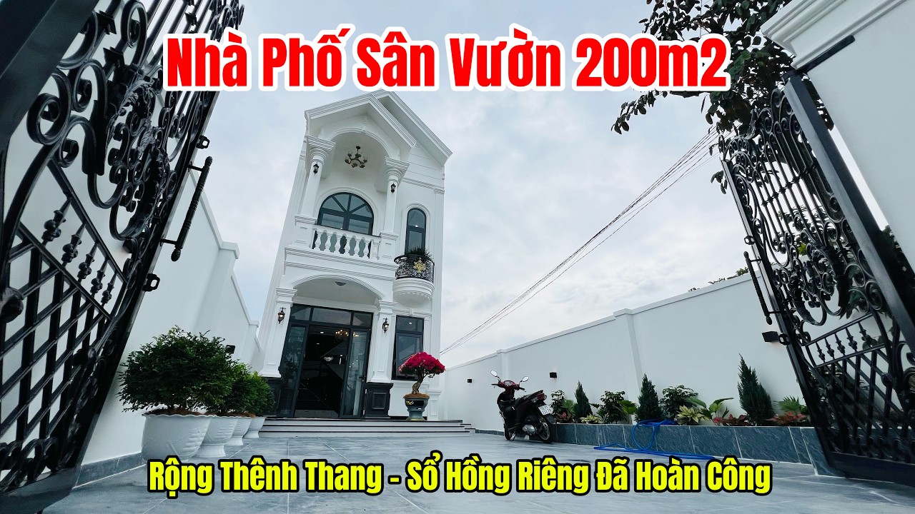 🌴 Bất Ngờ Với Nhà Sân Vườn 200m² – Sân Rộng Hiếm Gặp, Sổ Sẵn #nhaphosanvuon