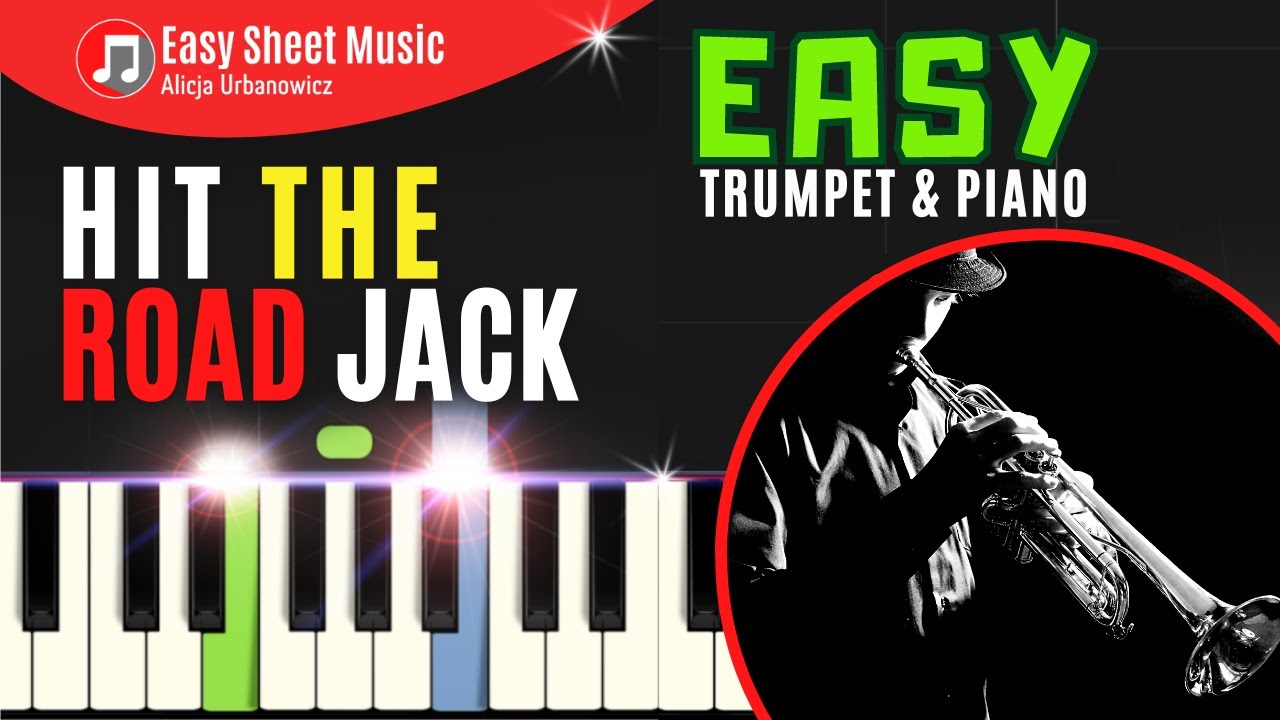 Hit the Road Jack I Trumpet & Piano I Easy Sheet Music + Piano Accompaniment I PDF