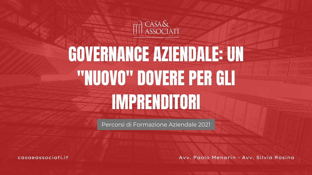 Governance aziendale: un 