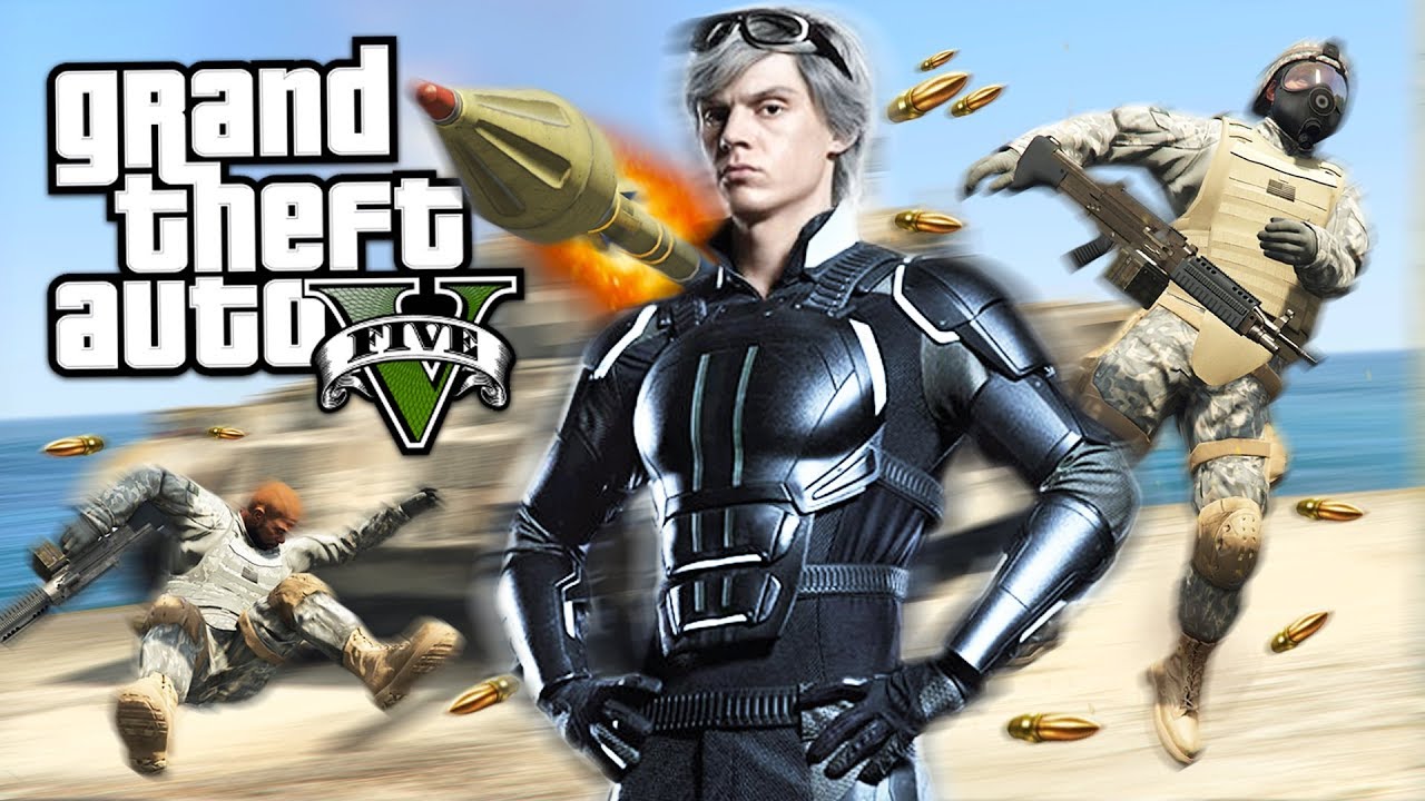 GTA 5 Mods - QUICKSILVER MOD w/ SUPER SPEED!! GTA 5 Quicksilver Mod Gameplay! (GTA 5 Mods)