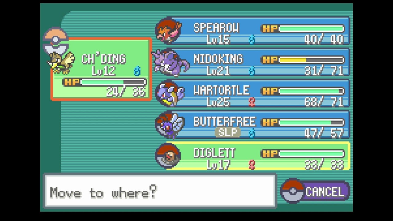 Let's play Pokemon Fire Red Part 4 Nugget Bridge grind to 40 nuggets