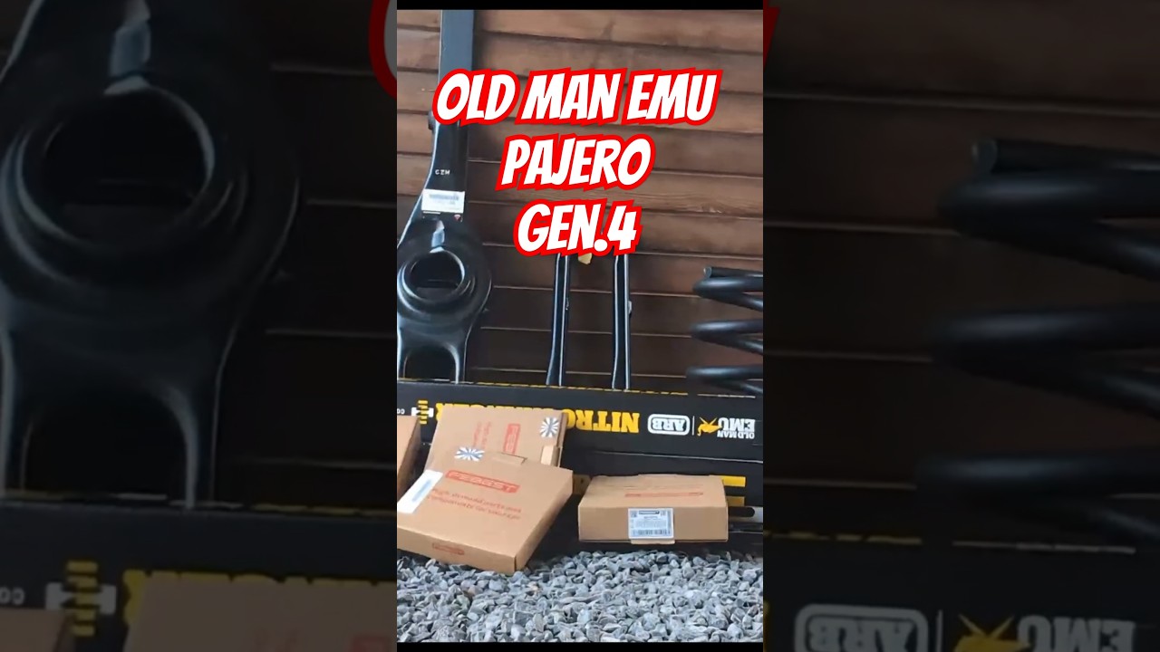 Old Man Emu installation on Pajero #mitsubishipajero #mechanic #4x4 #oldmanemu  #diy #offroad
