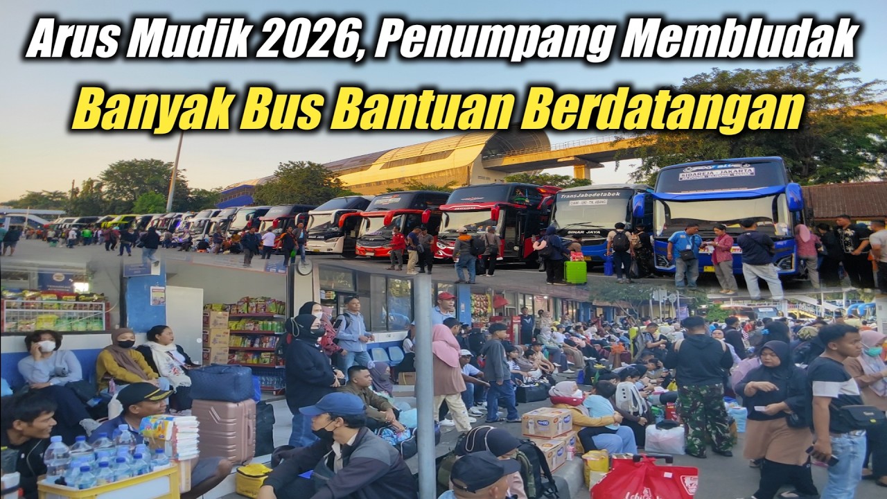 Pemudik Mulai Padati Terminal, Keberangkatan Sore Menuju Jawa Tengah, Jawa Timur Mendominasi