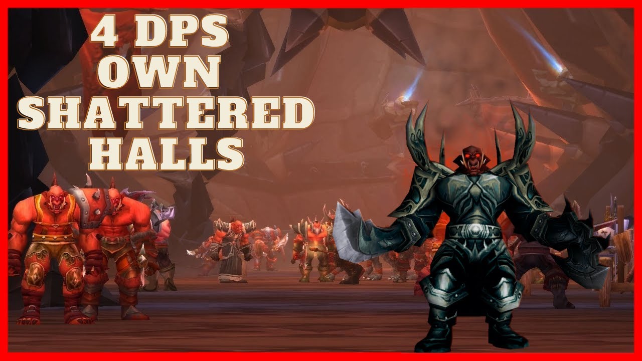 4 Melee Owning HC Shattered Halls! 😅 (Heroic WoW TBC)
