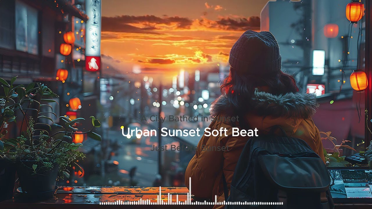 Urban Sunset Soft Beat 🌆A City Bathed in Sunset | Just Before Sunset 도심에 스며든 붉은 노을 감성 힐링 음악