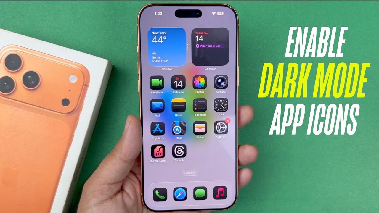 iPhone 17 Pro Max - How To Enable Dark Mode App Icons