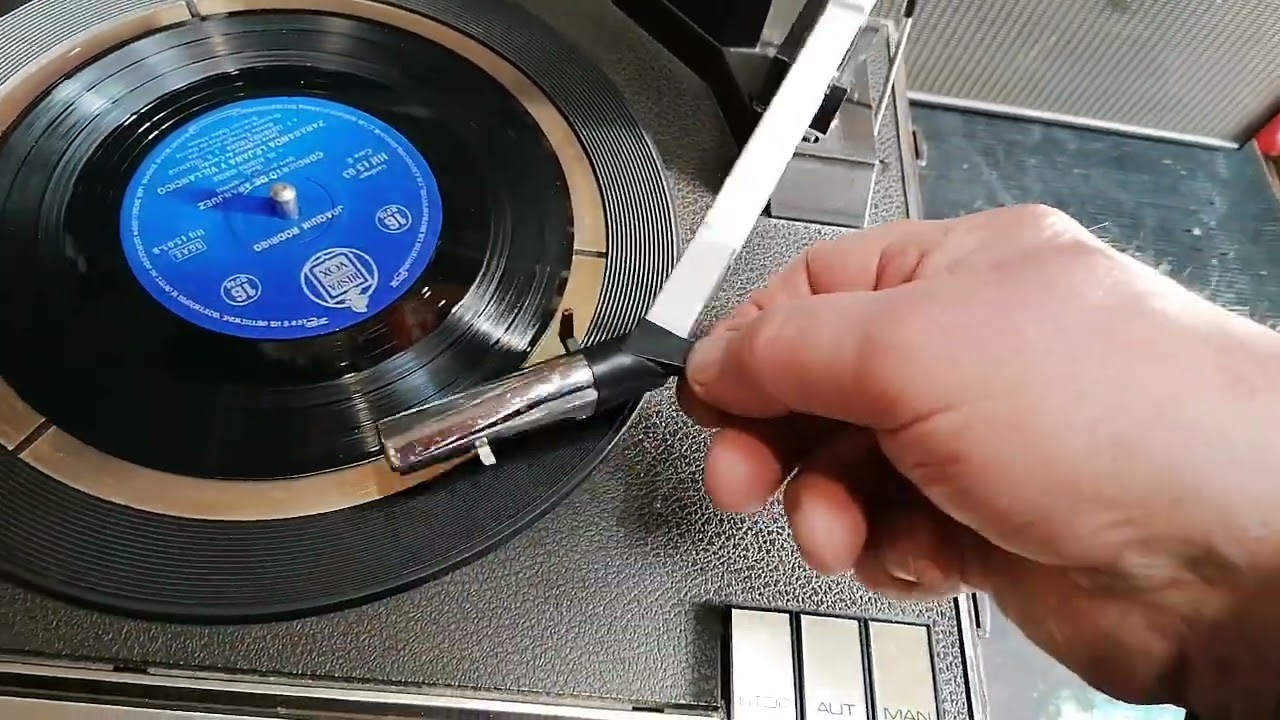 Schallplatte mit 16 RPM.Demo.