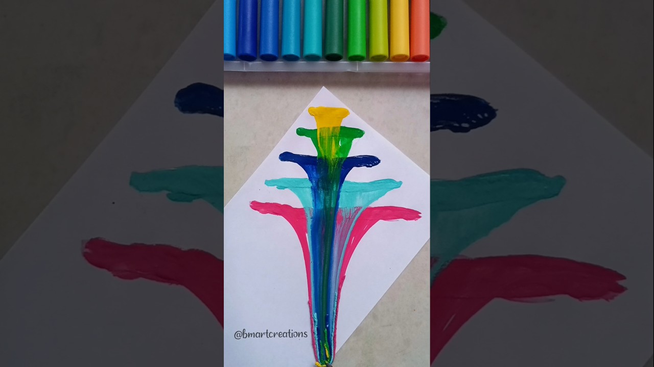 DIY Thread Art 🌈| String pull Art 🤩💕