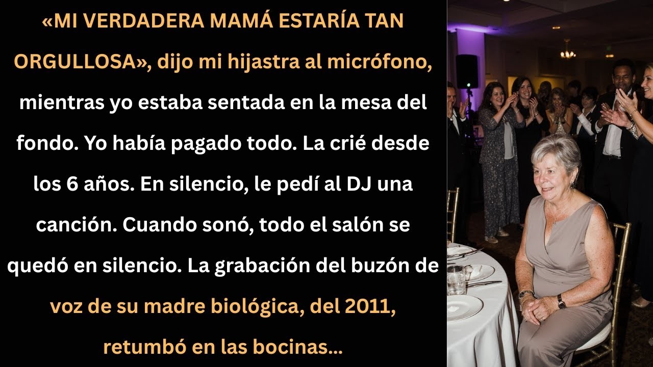Mi hijastra me humilló en su boda… hasta que el DJ puso un mensaje que cambió todo