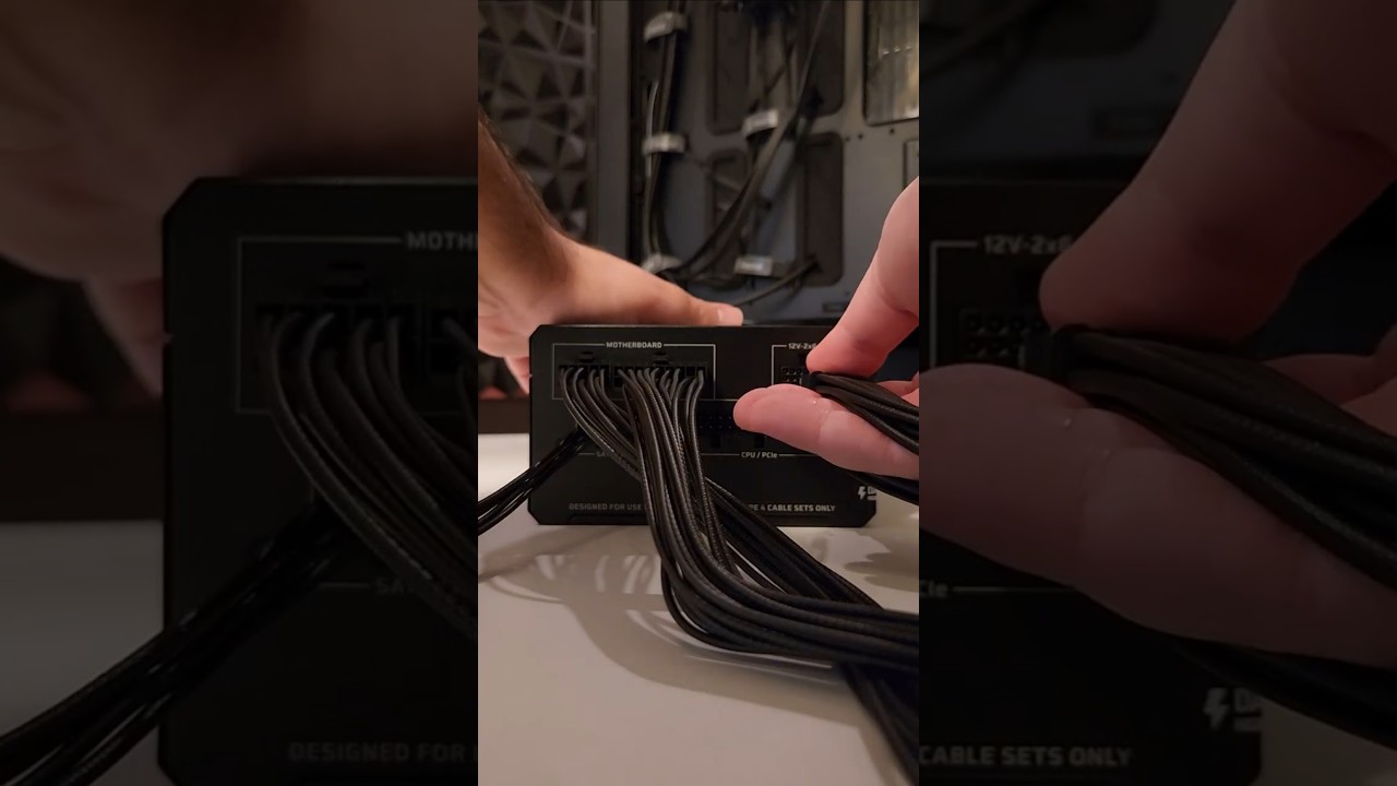 Installing a Corsair RM850e Power Supply (Gaming PC Build) #SummerOnShorts #pcbuild #corsair