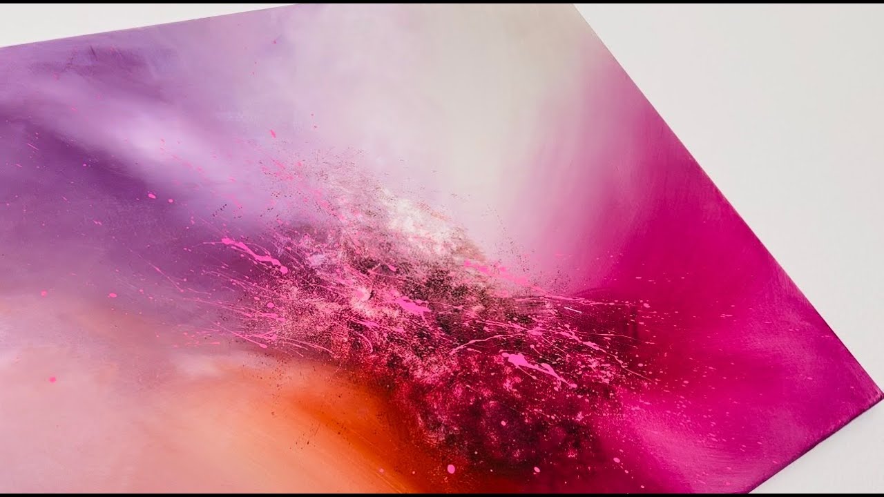 Abstract Painting with Blending Colors. Unleash Your Inner Artist #abstractpainting