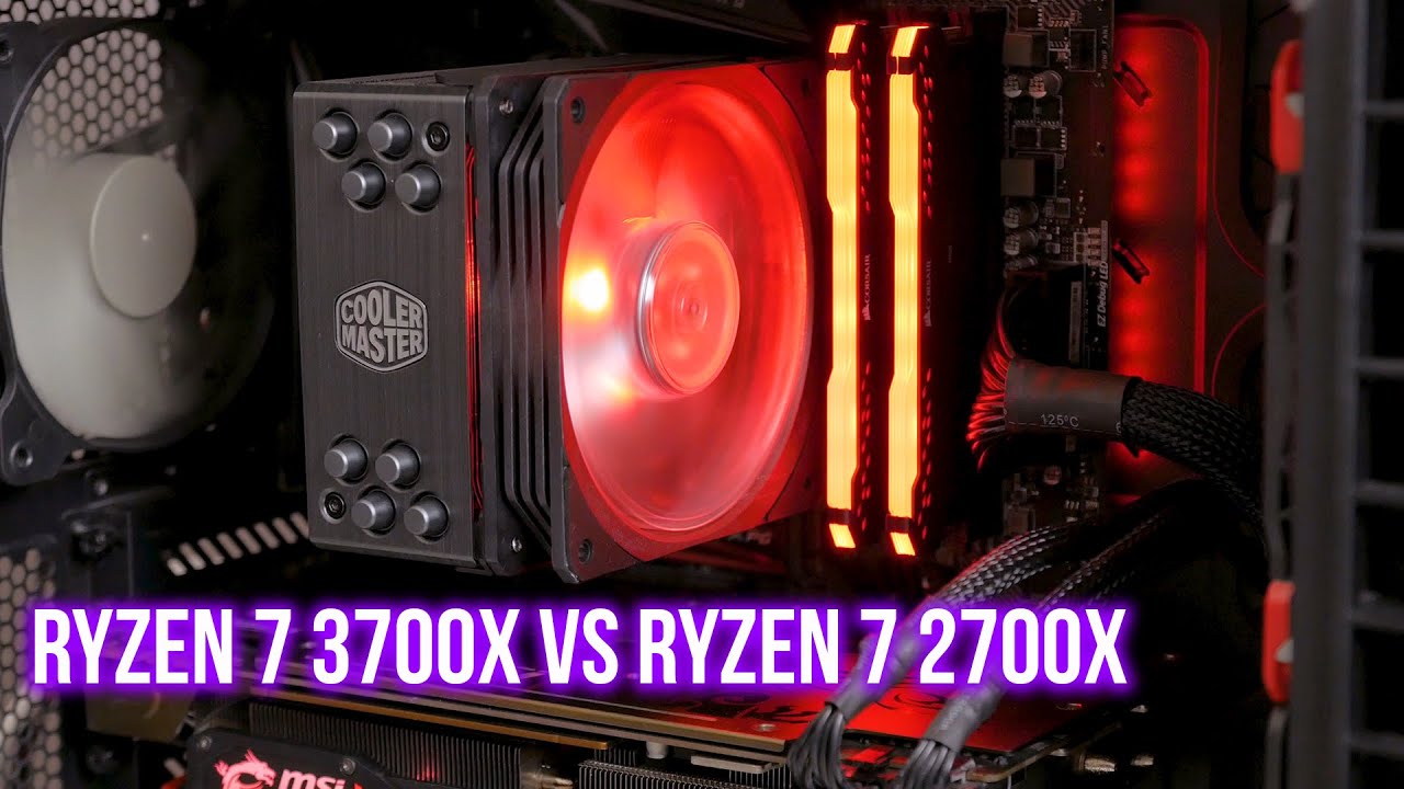 Ryzen 7 3700x vs Ryzen 7 2700x - Замена боксового кулера amd на башенный Cooler Master Hyper 212