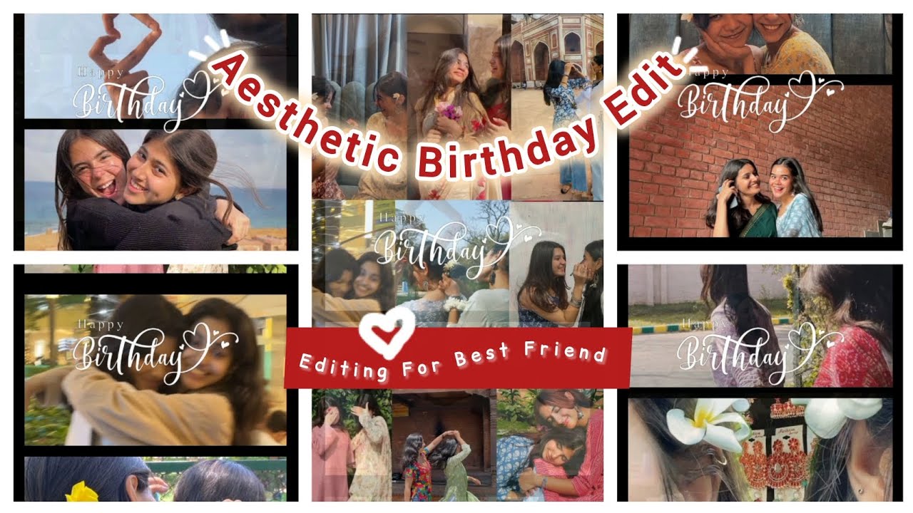 Aesthetic birthday edit in inshot app| Best Friend birthday video edit #inshot #bestfriend #editing 