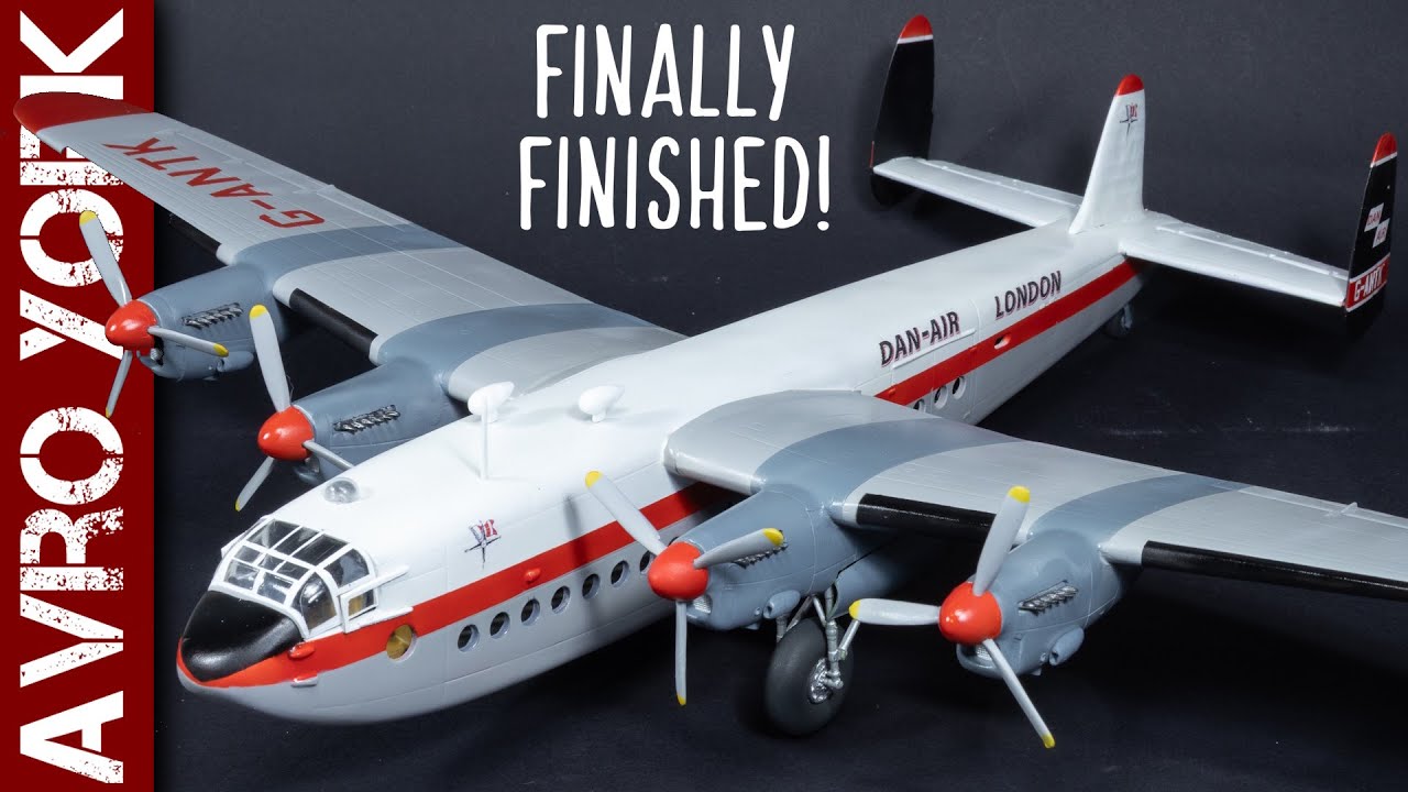 Dan-Air Avro York for Tiny Flying Legends (Mach 2 1/72 scale model kit)