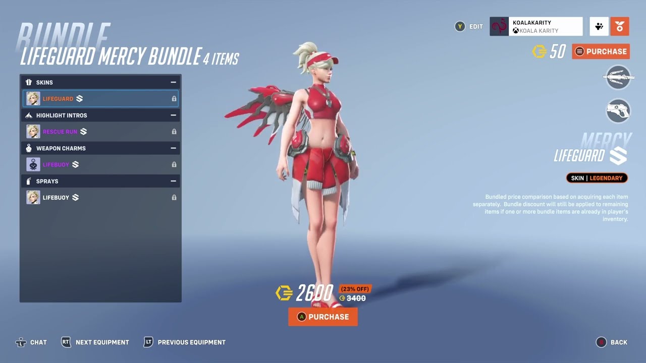 Legendary Skin for Mercy (Lifeguard), S5 Store Update. [Overwatch 2 - Highlight - Jul.23]