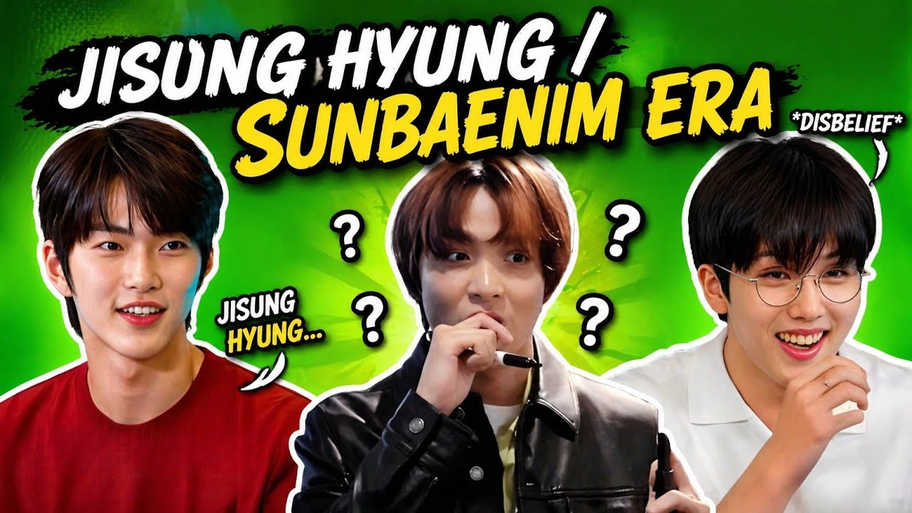 Jisung sunbaenim / hyung era 💚