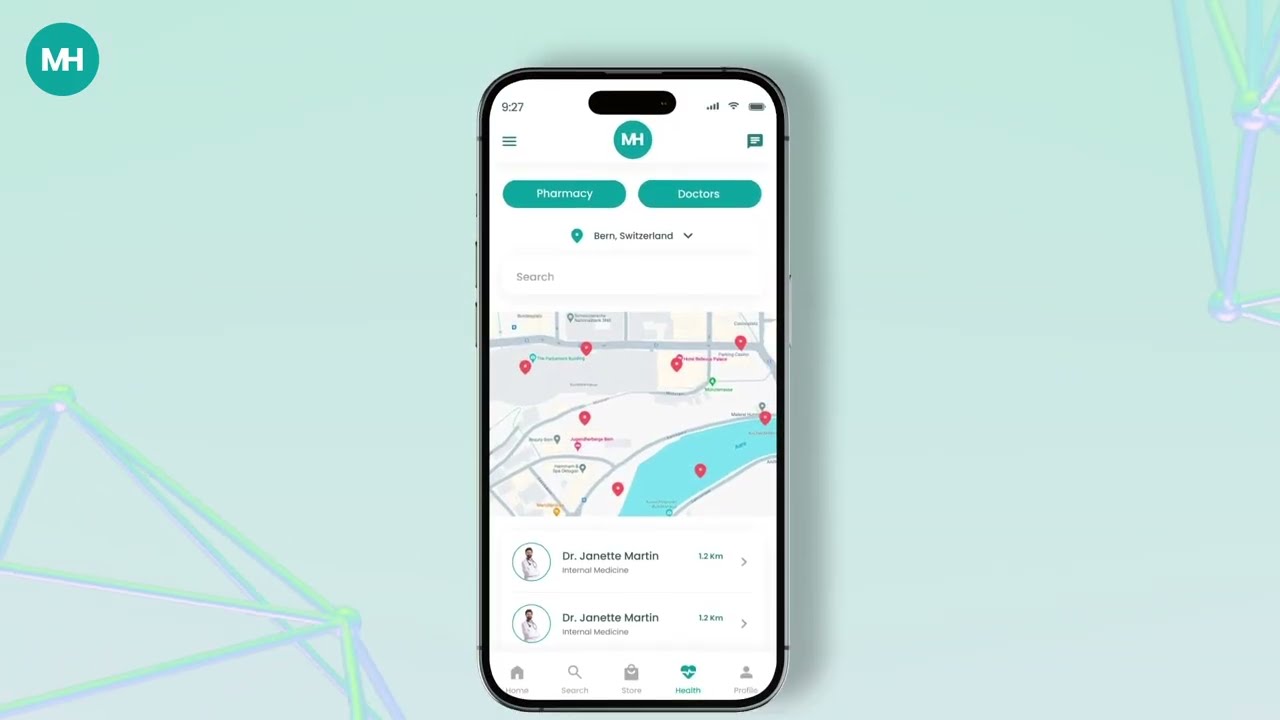 MedHub - eHealth mobile app concept