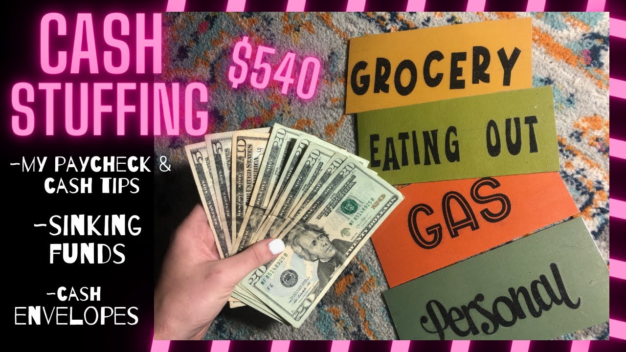 2nd Cash Stuffing of March! Waitress Income~Updates & Stacking up $$$!