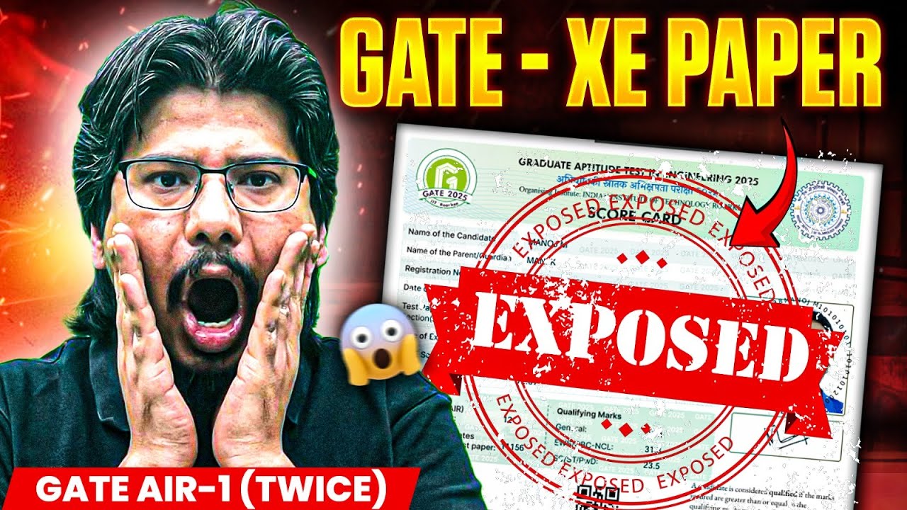 🚨Don't Write GATE 2026 XE Paper Without Watching this | GATE 2026 XE Preparation | XE Paper Exposed