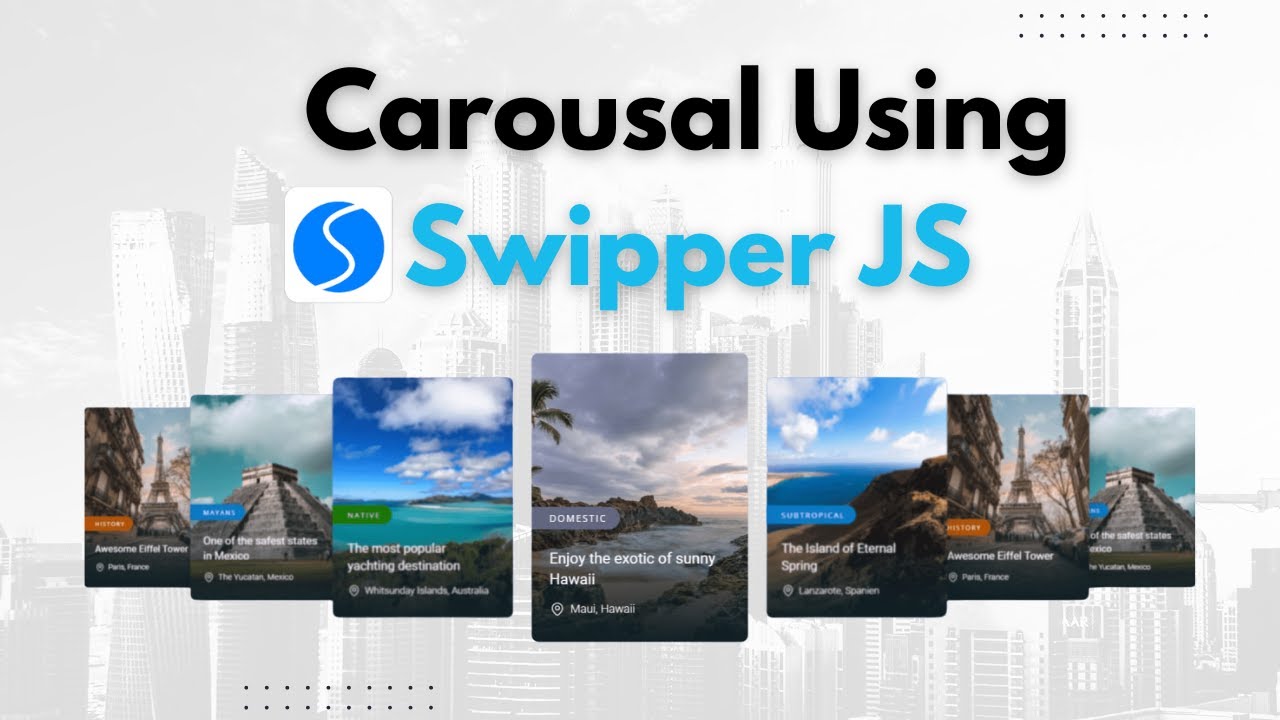 Creating Auto Slider Using Swiper JS Library || Swiper JS Tutorial