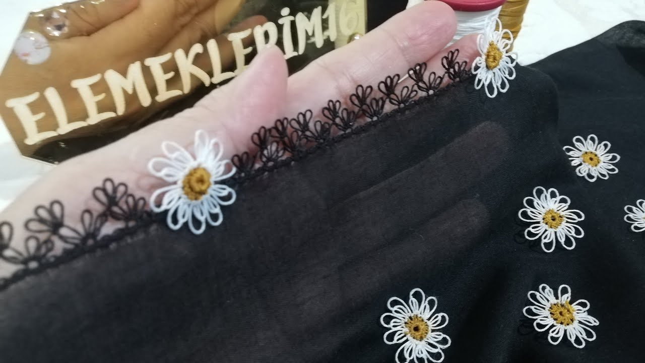 EN YENİ İĞNE OYASI MODELLERİ /KULAK ÇUBUĞUYLA MUHTEŞEM  PAPATYA MODELİ EKLEME İĞNE OYASI TOHUM YAPIM
