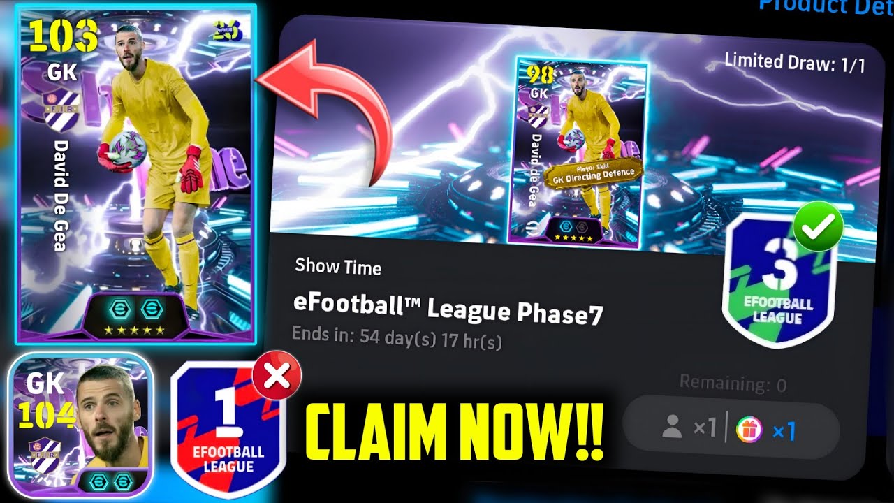 Как получить бесплатный доступ к ShowTime Дэвида Де Хеа, не играя в eFootball 2026 Mobile 🤫