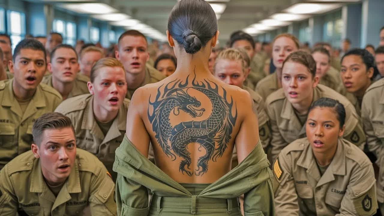 Un sergente l’ha umiliata nella mensa… poi il suo tatuaggio da Navy SEAL congela la base militar