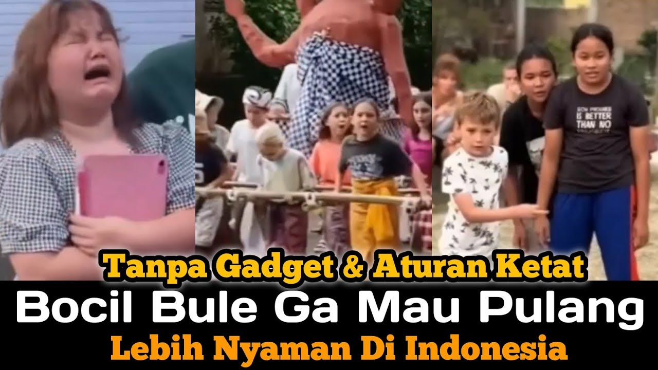 Sampai Gak Mau Pulang! Bocil Bule Betah Banget di Indonesia! Kok Bisa?