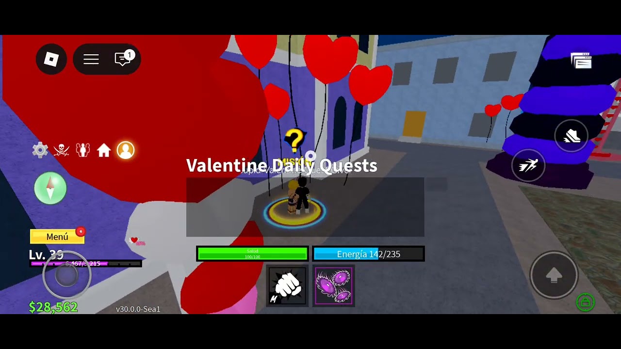 Jugando blox fruits intentando ser nivel máximo (parte 2)