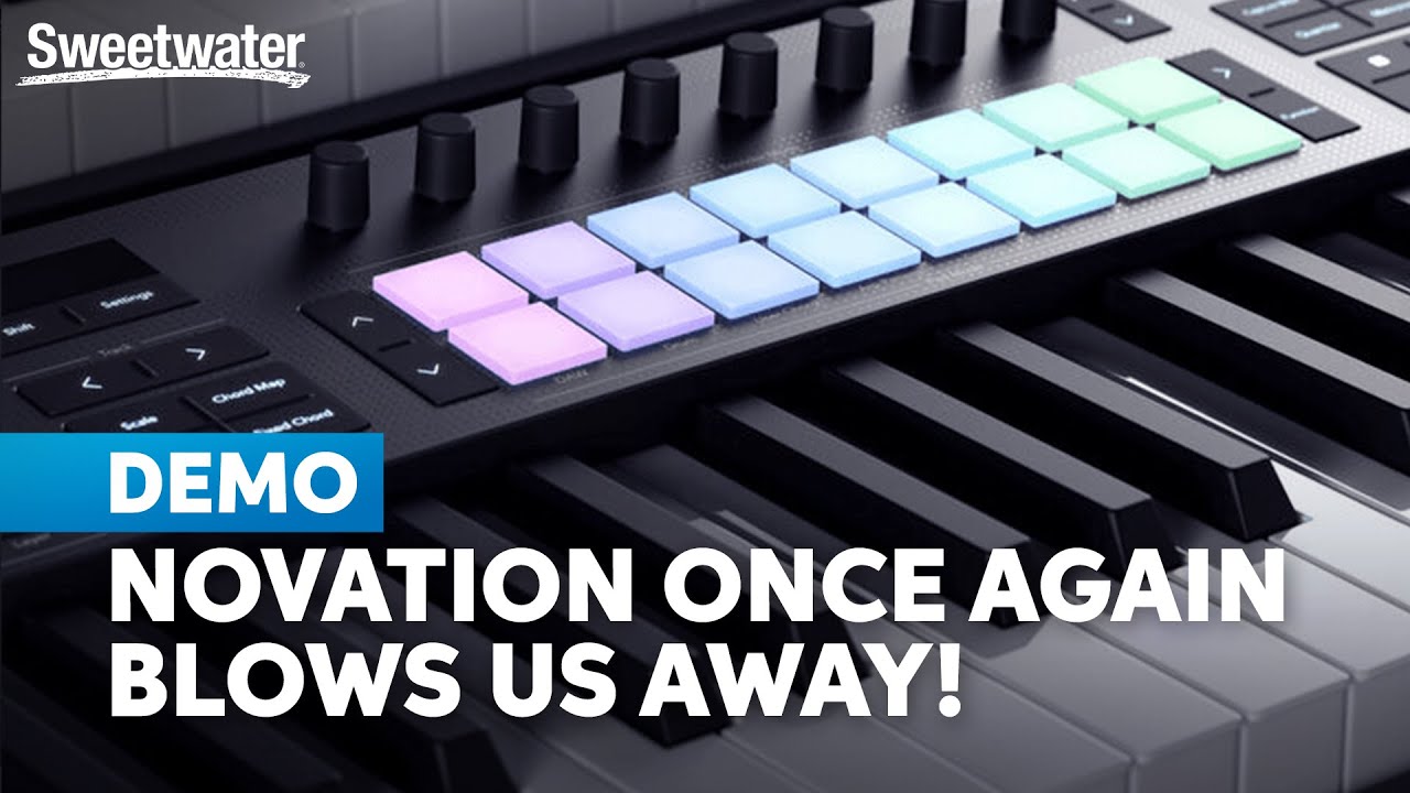 Демонстрация MIDI-контроллера Novation Launchkey MK4
