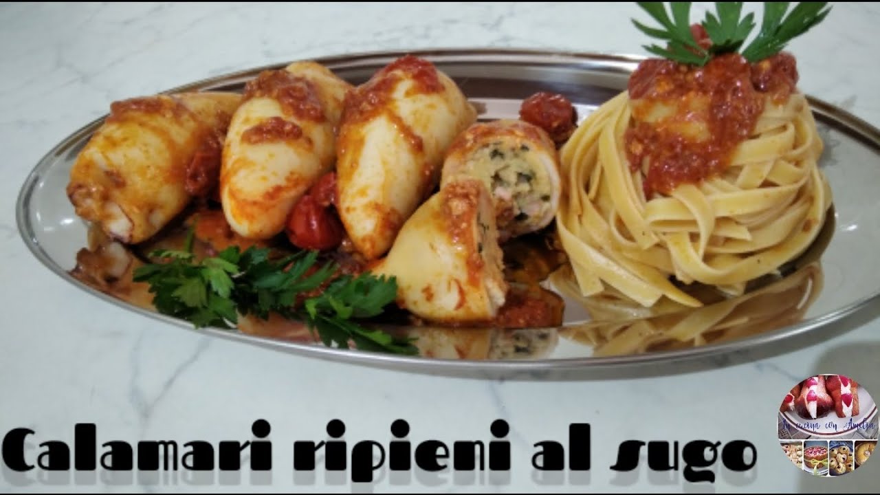 Calamari ripieni al sugo