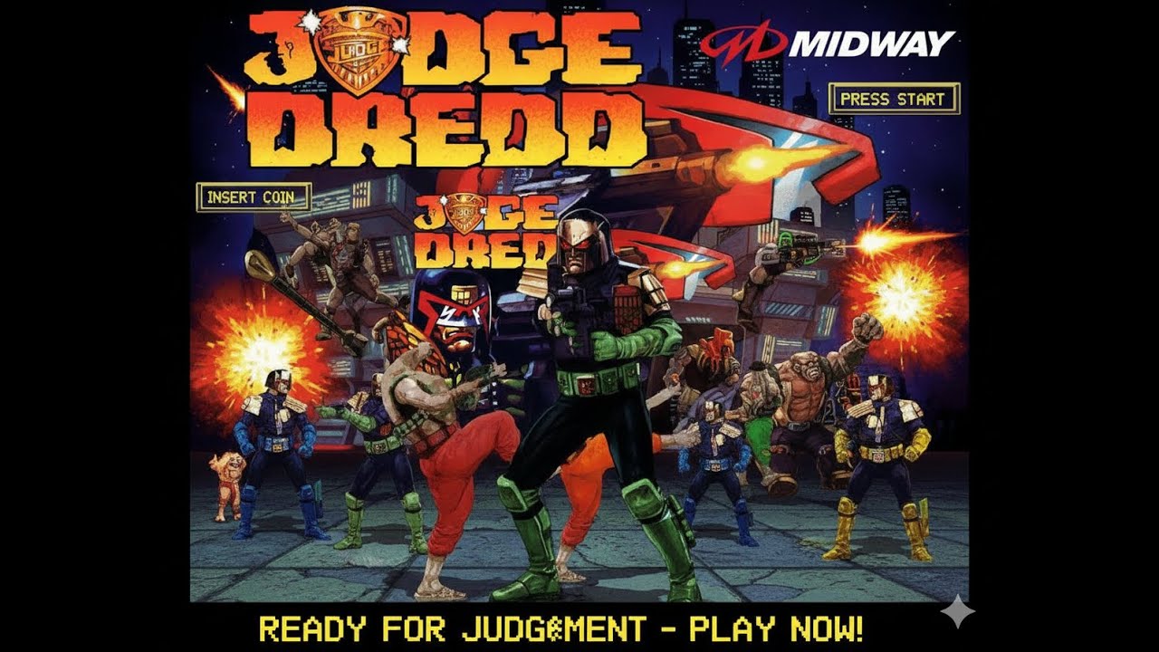 JUDGE DREDD (Midway Games, 1993) 💥Beat 'em Up Arcade Game