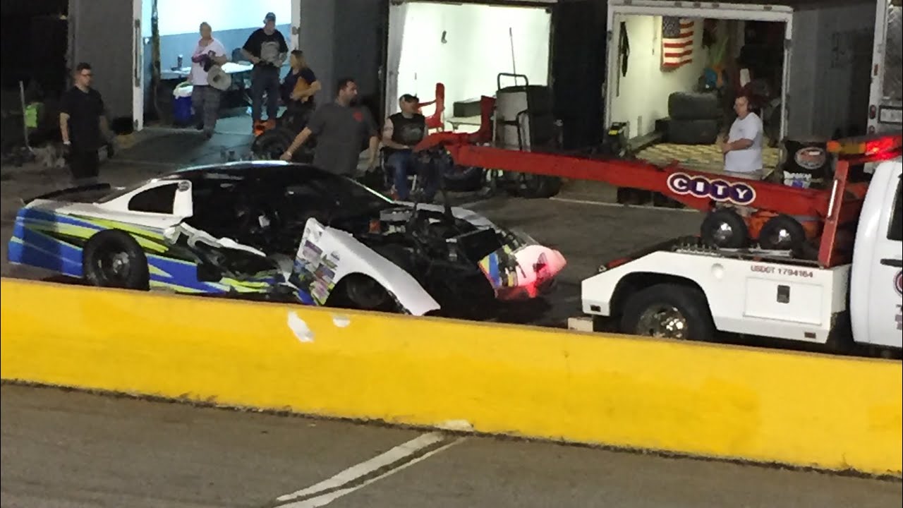 Limited late model at Anderson Motor Speedway September 6 2019 (big crash)