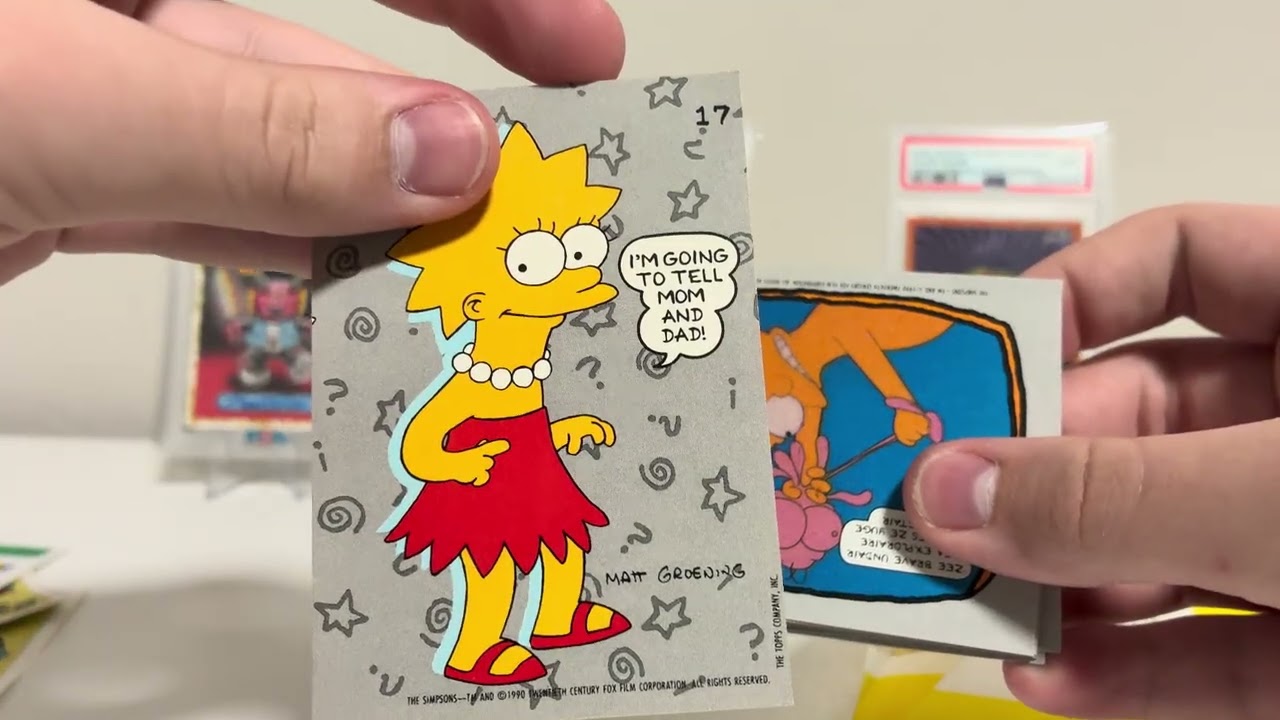 Ripping 4 vintage packs of Pee-wee's Playhouse and The Simpsons trading cards!@floridatoyshows8721 
