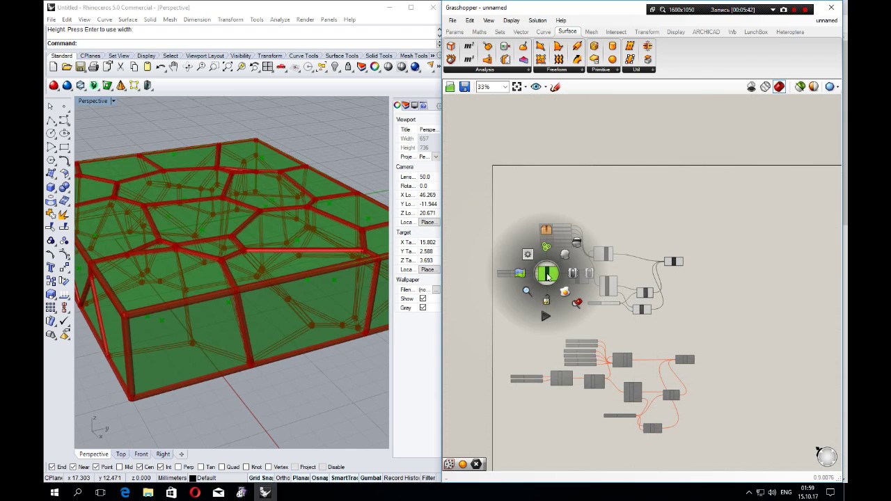 Grasshopper voronoi. voronoi building. Структура по графику вороного. grasshopper tutorial