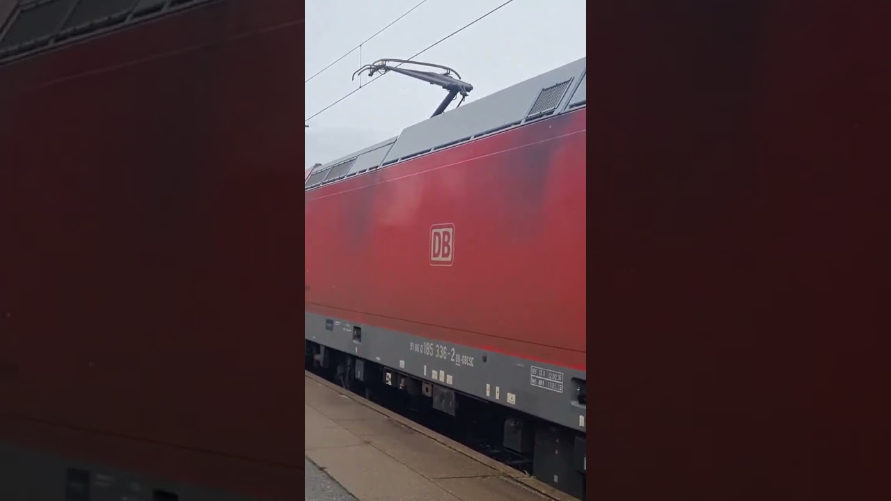 DB cargo Scandinavia | Br 185 | Borup station #cargotrain #TRAXX #Br185