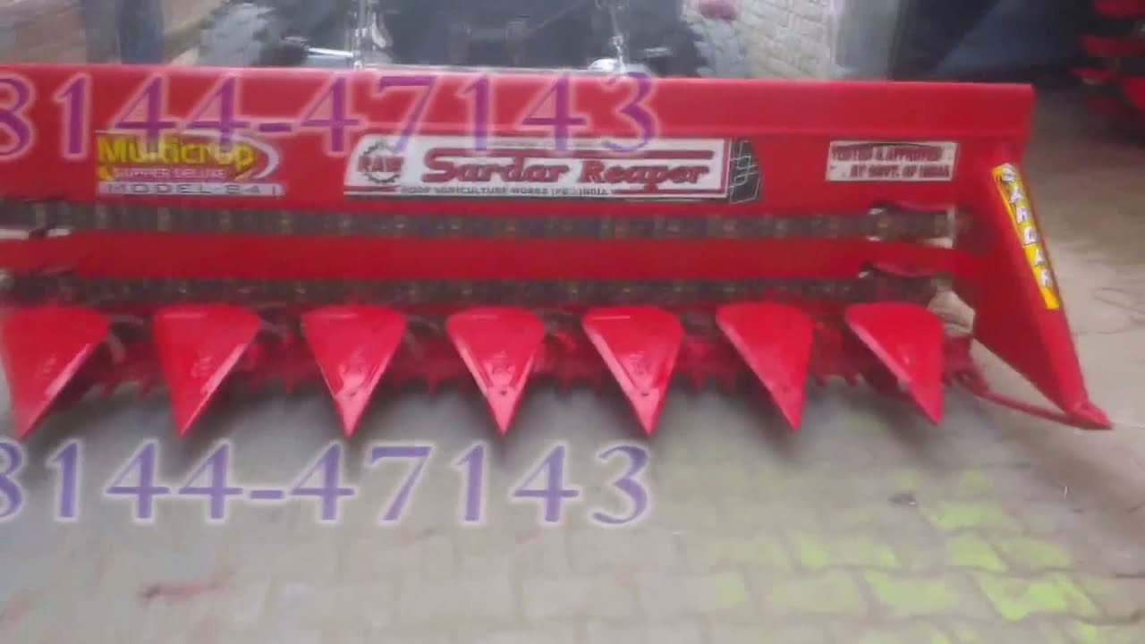 HOW TO ASSEMBLE A CROP REAPER ON TRACTOR | SARDAR REAPER | SARDAR INDUSTRIES | INDIA | 94630-17000