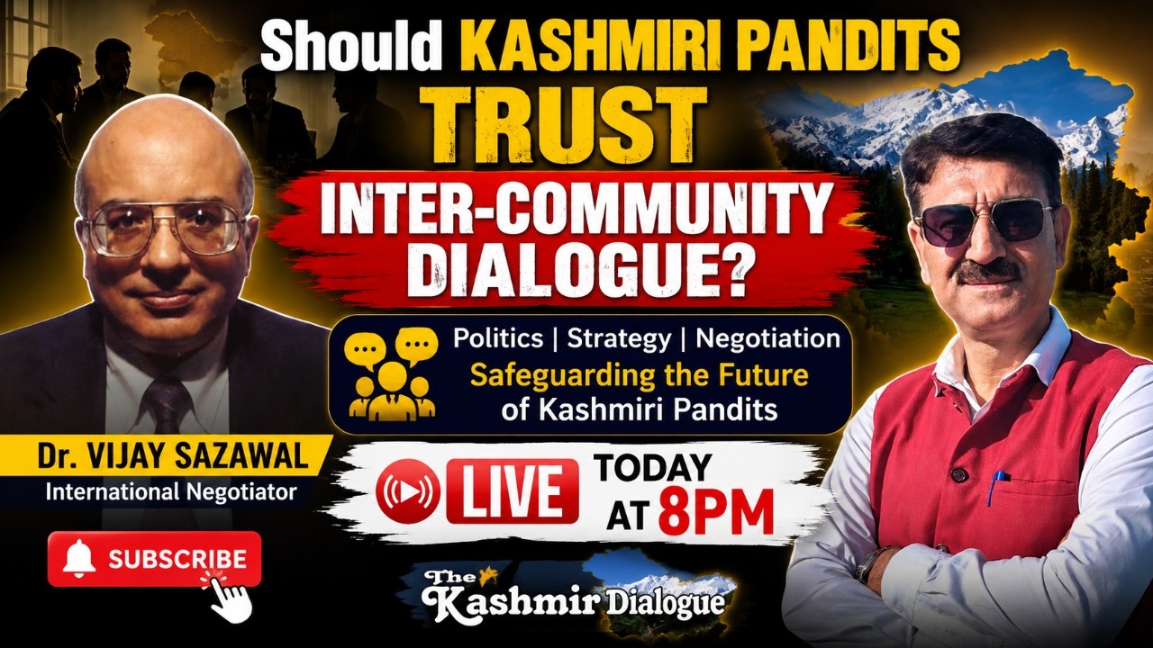Should #KashmiriPandits Trust Inter-Community Dialogue? |  Dr. Vijay Sazawal Reveals the Strategy