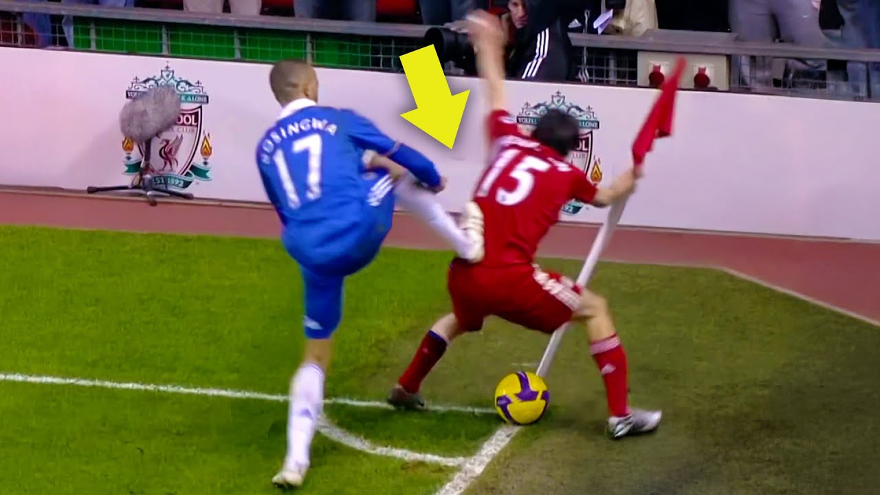 Грязные и жестокие нарушения правил в футболе