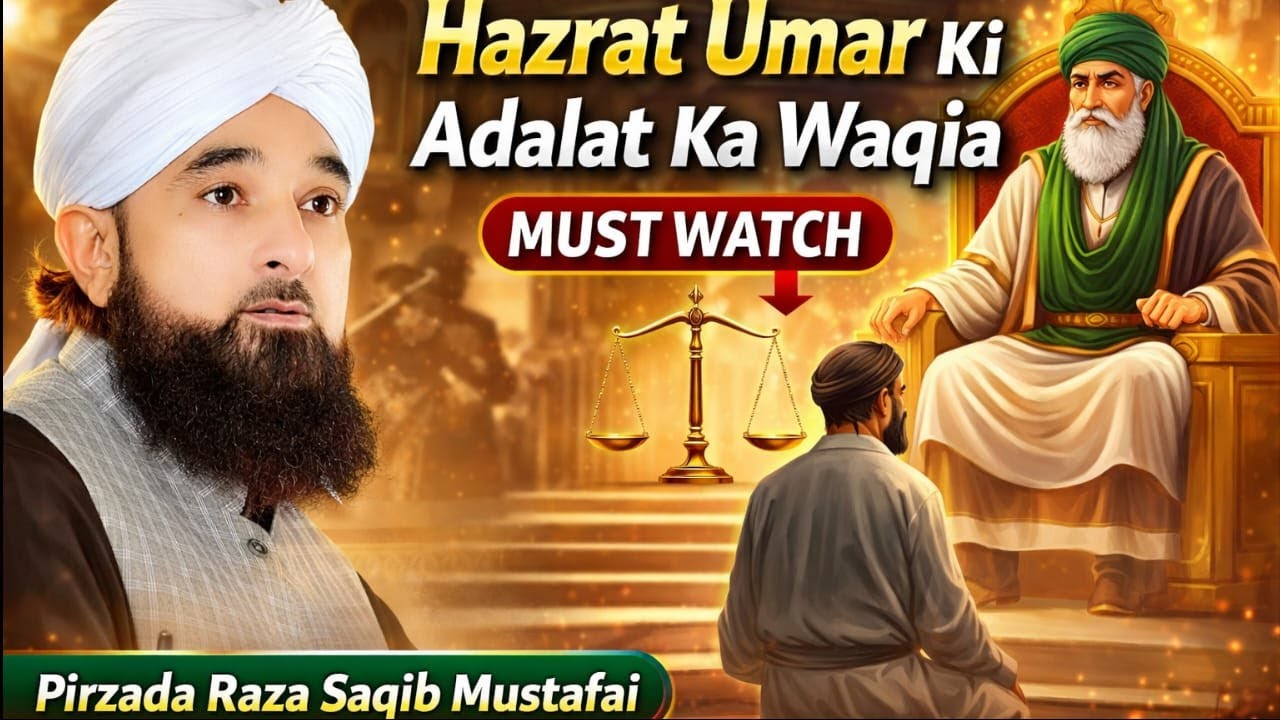 Hazrat Umar (RA) Ki Adalat | Insaf Ki Azeem Misal | Raza Saqib Mustafai Bayan