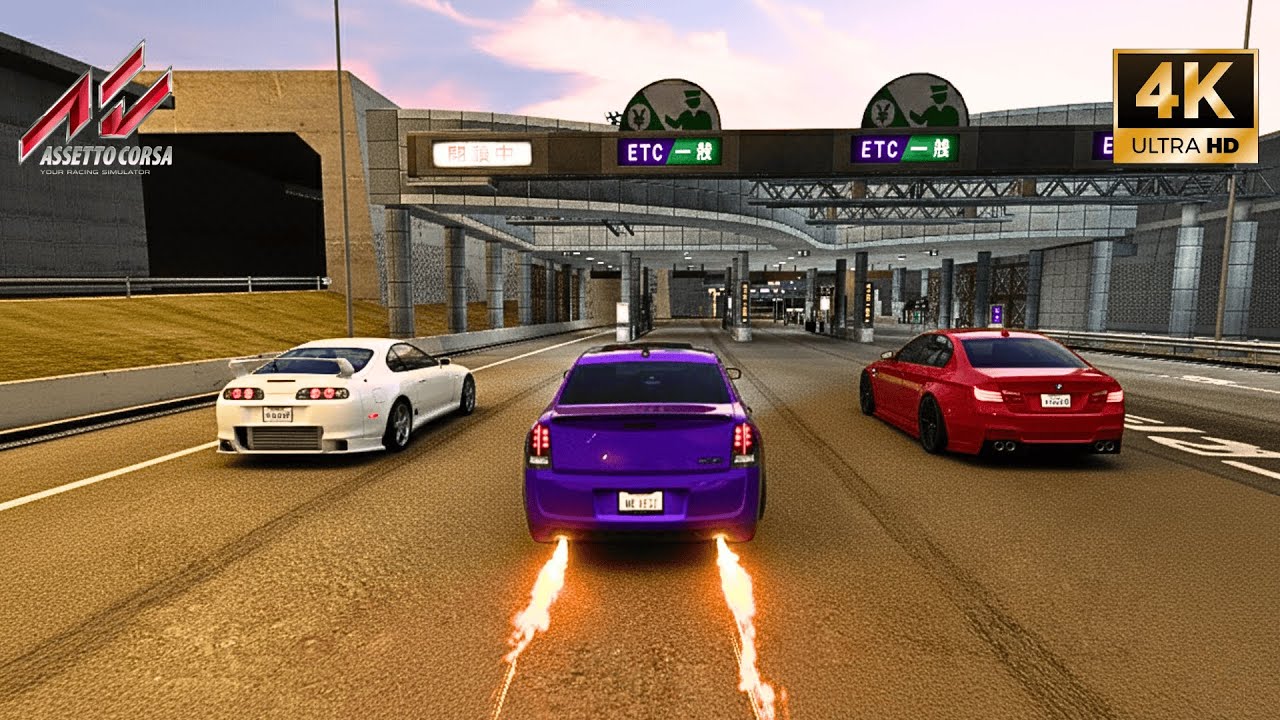 Chrysler 300C Hellcat SRT | Realistic Traffic + Ultra Graphics Gameplay | Assetto Corsa