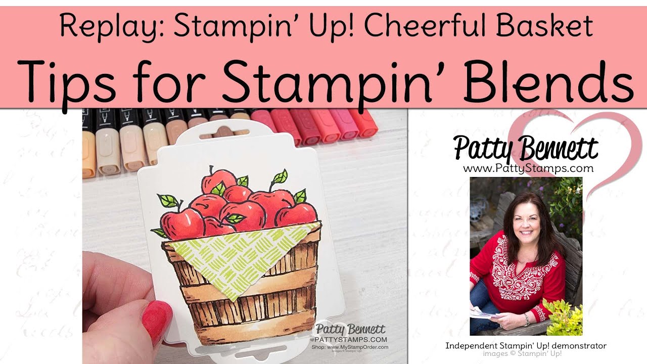 How to Shade using Stampin' Blends with Cheerful Basket stamp set