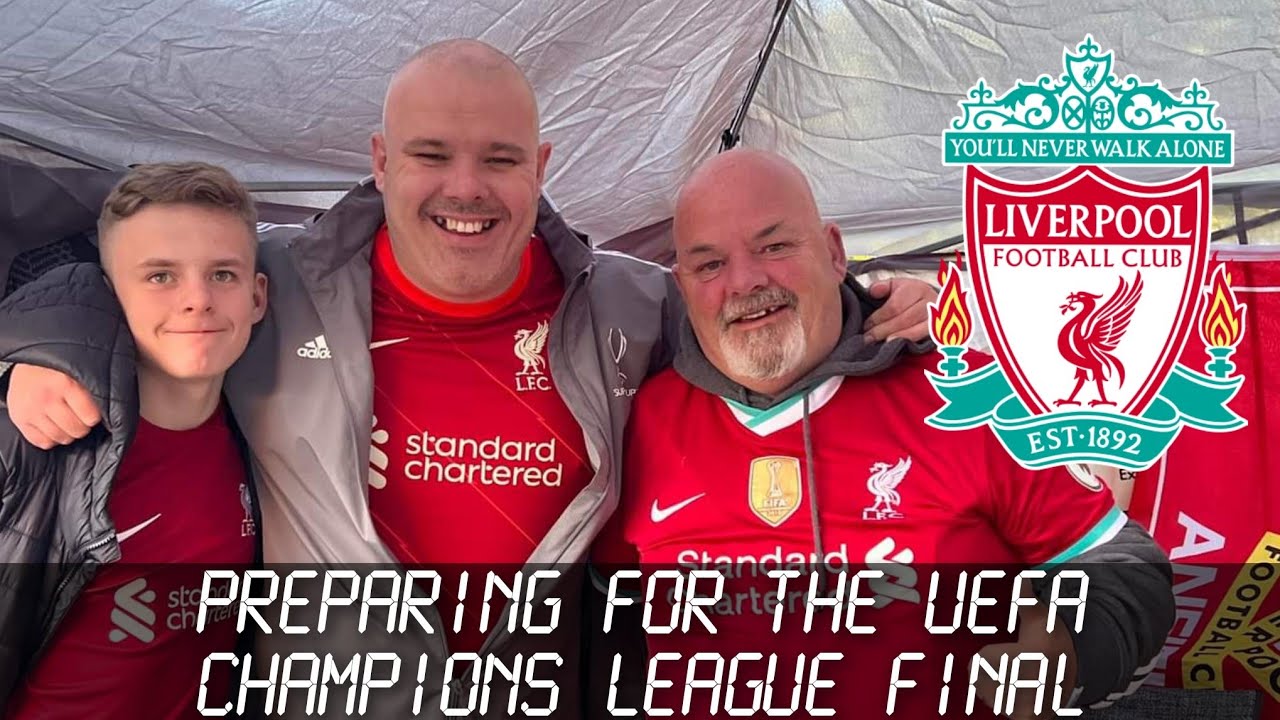 PREPARING FOR THE UEFA CHAMPIONS LEAGUE FINAL, LIVERPOOL VS REAL MADRID.
