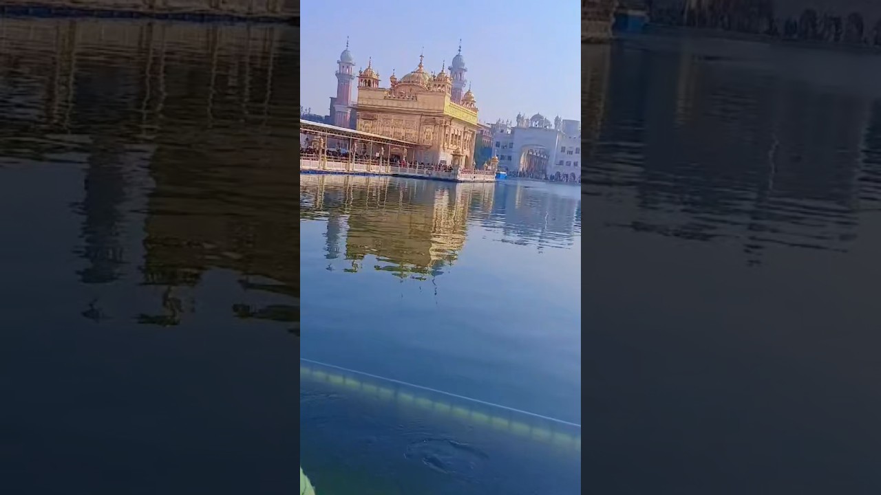 “Jithe shanti vi boldi hai, othe Waheguru vasda hai 💛Sri Harmandir Sahib 🙏🙇‍♀️♥️