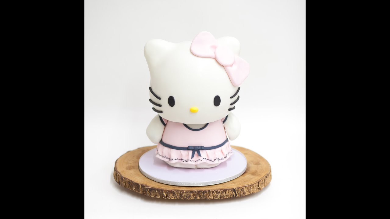 3D Sculpted Hello Kitty Cake - The Making of | Ella Yovero | Lacupella Cake Boutique