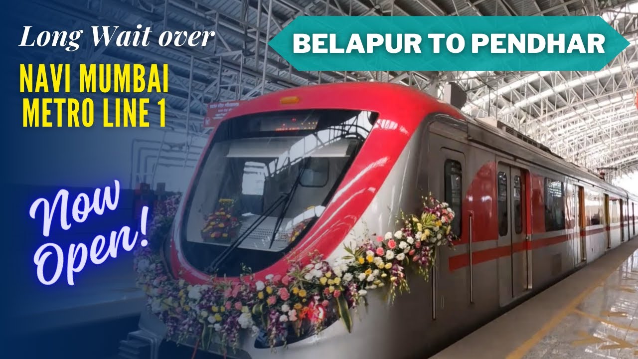 Long Wait Over - Navi Mumbai Metro Line 1 Open | Belapur to Pendhar | Navi Mumbai | India