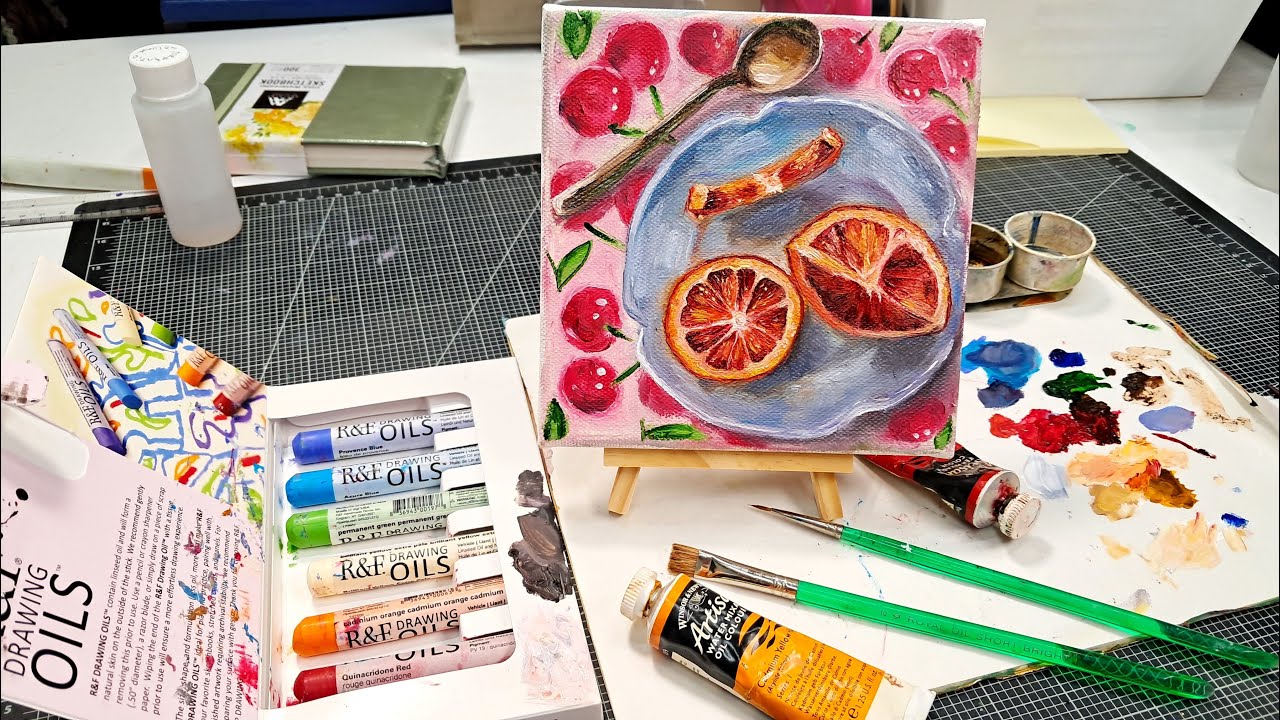 First Time Using R&F Drawing Oils!