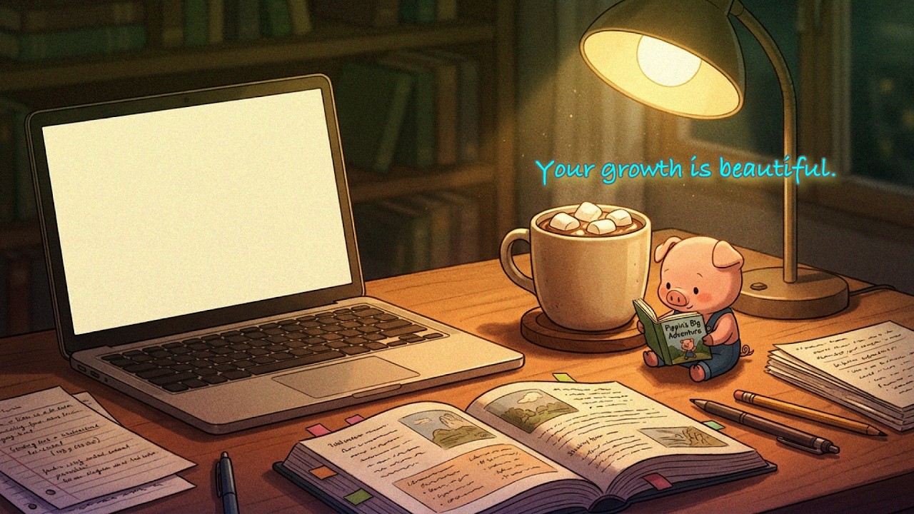 Your growth is beautiful. ☕️ Soft Folk for Mindful Study with Pippin
