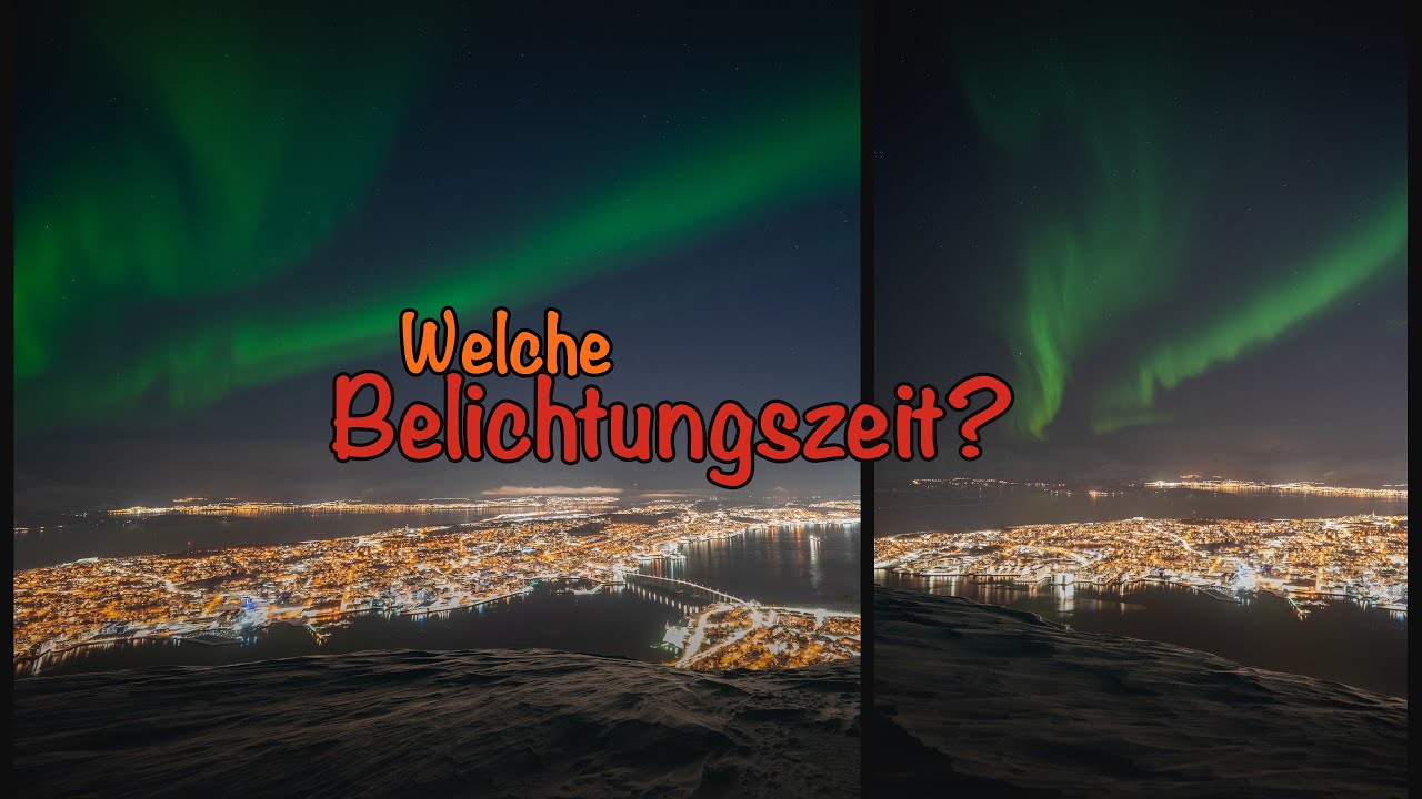 Polarlichter fotografieren | Belichtungszeit kurz oder lang? --- Echtzeitaufnahmen | Bildrauschen